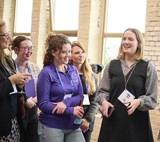 Christina Thompson-Moutford speaking at The Things Conference (TTC) in Amsterdam during the women in IoT (Internet of Things) meet-up