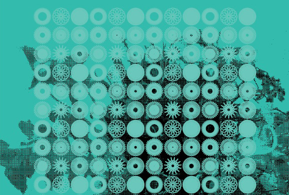 Spirograph patterns from design show programme