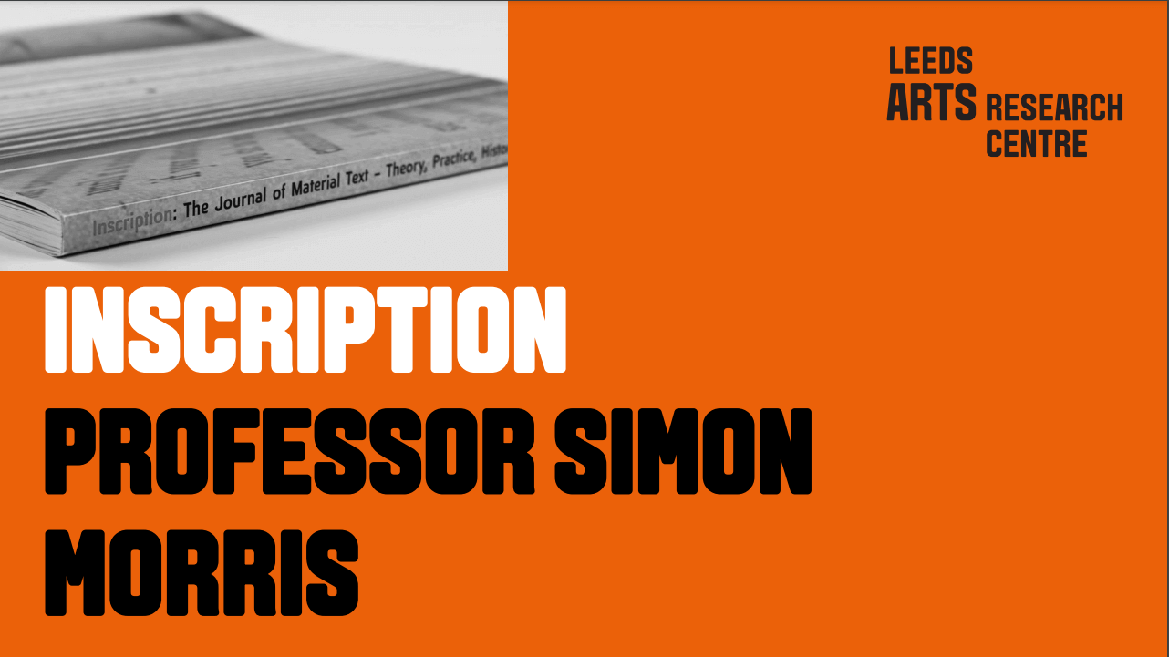 INSCRIPTION - PROFESSOR SIMON MORRIS