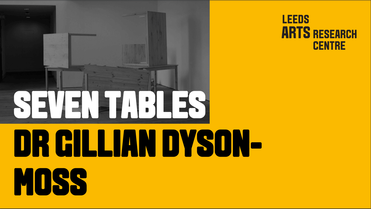 SEVEN TABLES - DR GILLIAN DYSON-MOSS