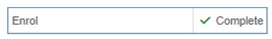 Example of the Enrol: Complete marker from the online enrolment system