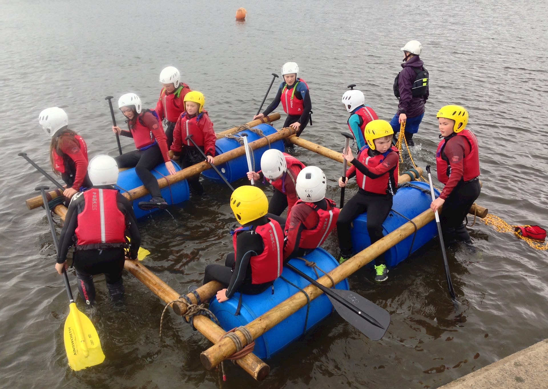 Raft building | Activities | Carnegie Great Outdoors | Leeds Beckett ...