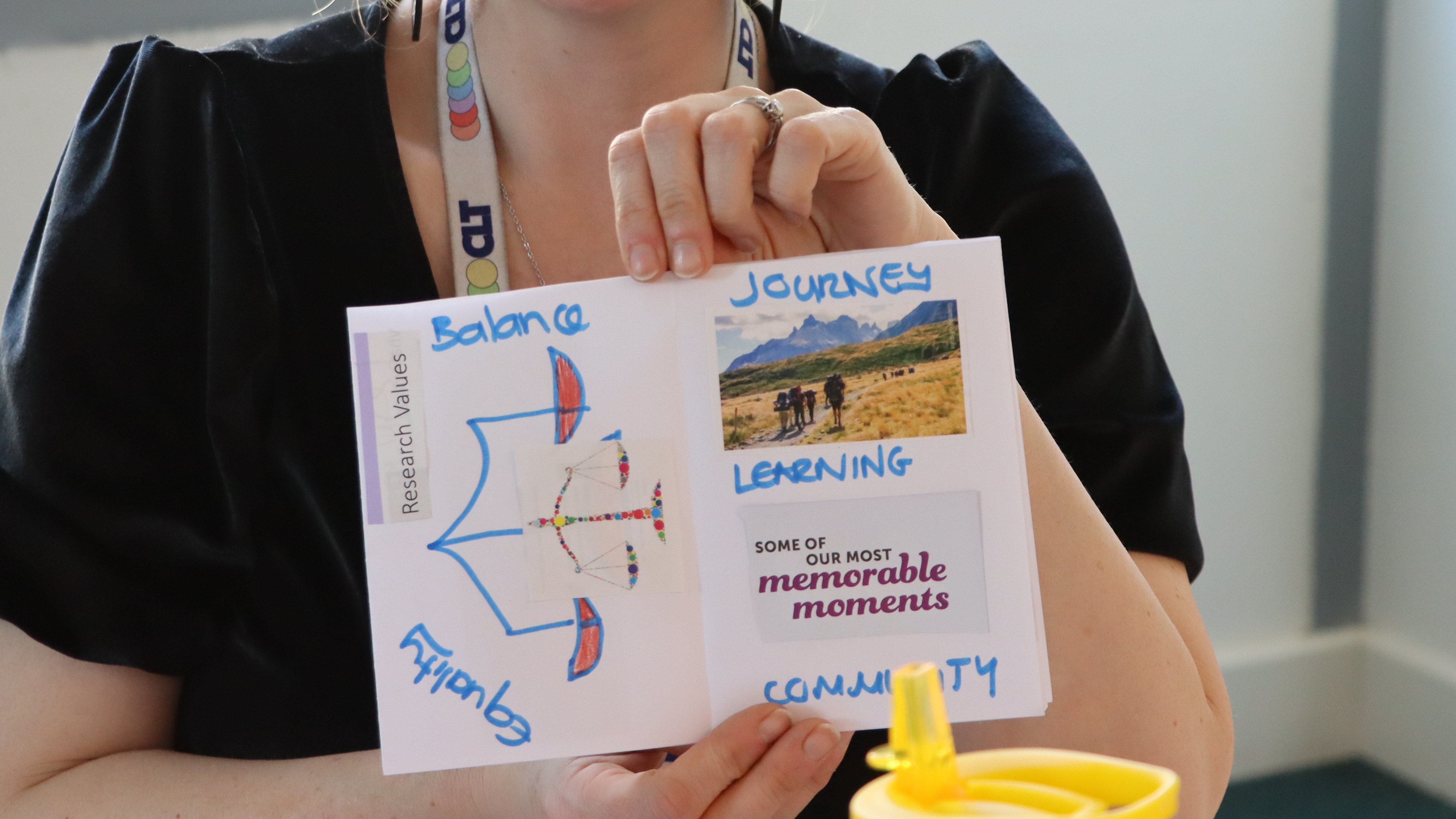 Academic sharing their finished zine