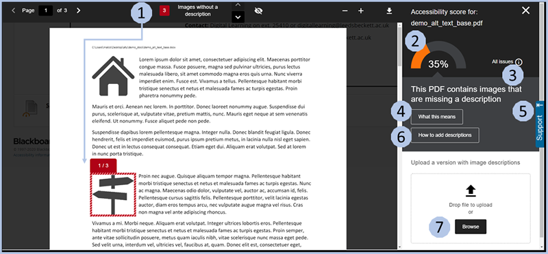 Picture showing Ally item report