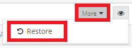 Restore button