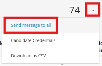 Send message to all students option
