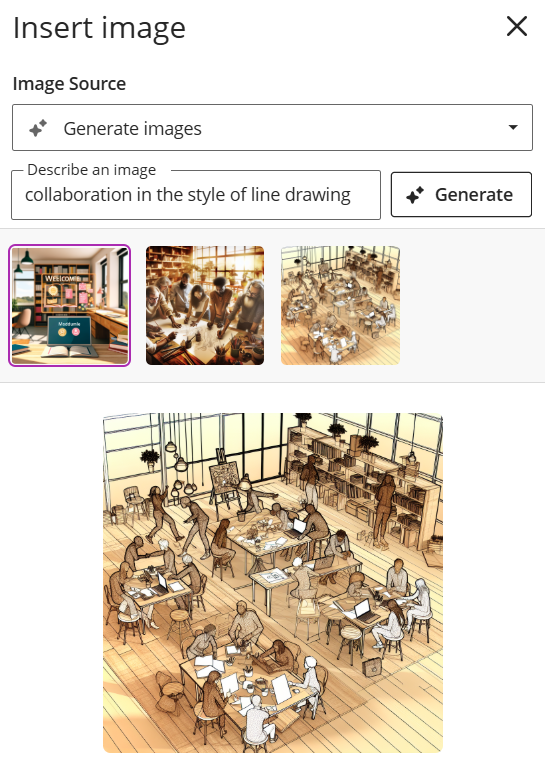 AI image generation