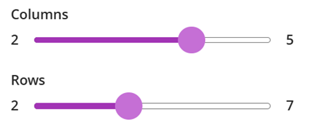 Ultra rubric columns and rows