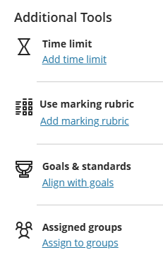 List of additional assignment tools