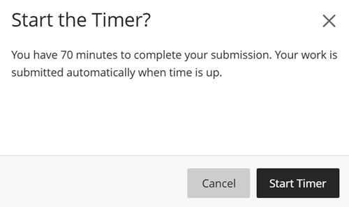 Start timer