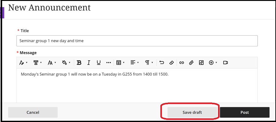Create Announcement mess draft Jan 2026