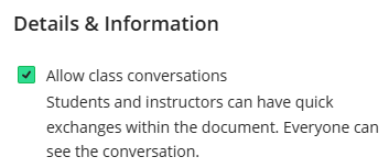 document settings menu