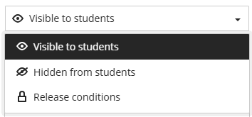 available content menu