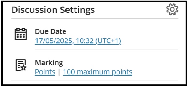 Discussions marks and part 18