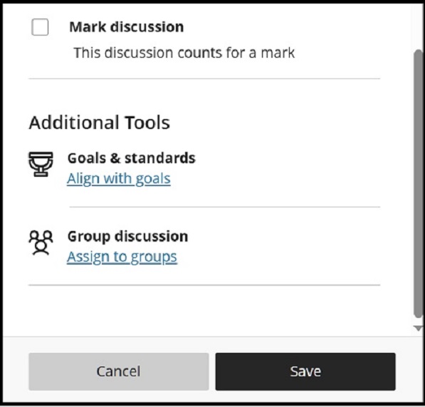 Discussions settings box b 11