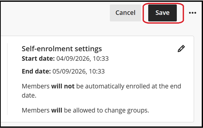 self enrol grp set 3
