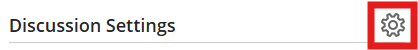 Discussion settings