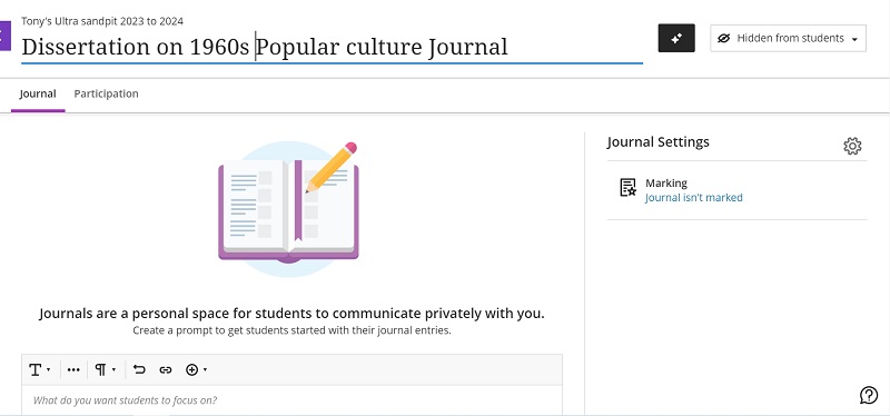 journals create title alt1