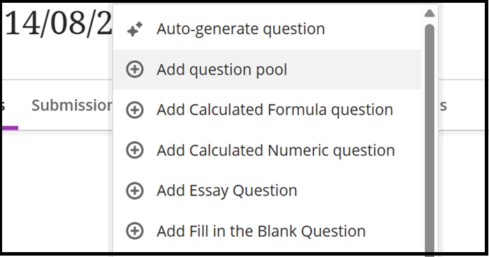 Choose Ques pool 3
