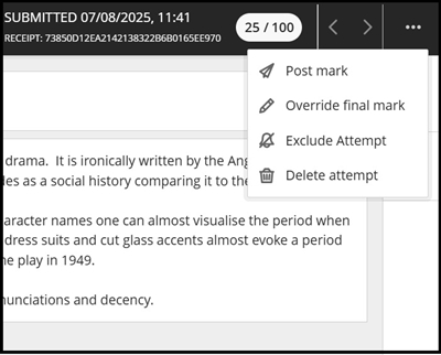 Grade centre assign marked 17b