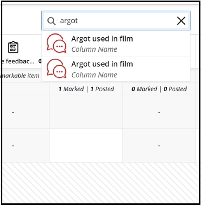 Grade centre search box suggest 27