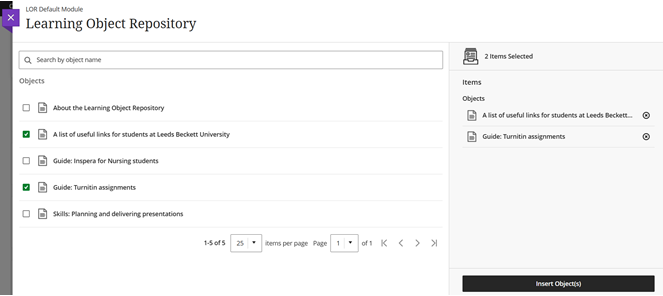 Adding an LoR object to your module