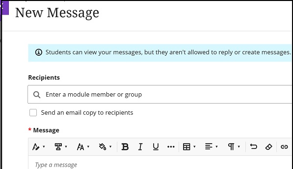 Messaging new message select 2