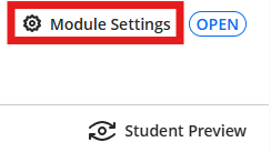 Module setting icon