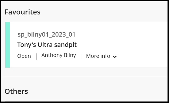 Favourites in mod list top 2