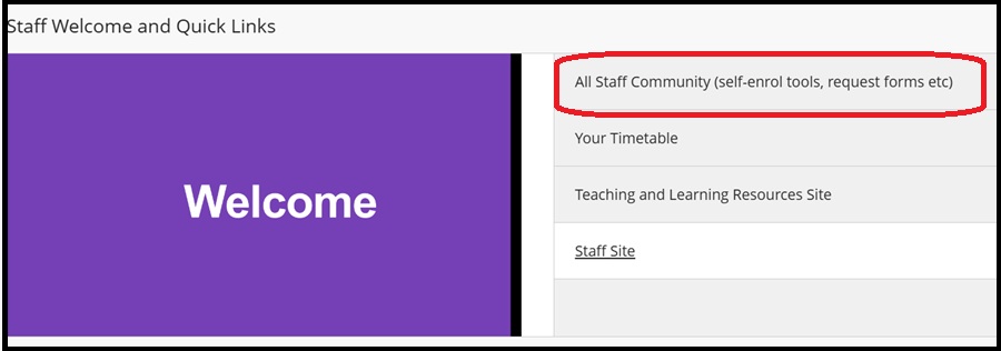 MyBeckett enrol All community 2