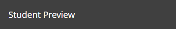 Student preview bar in module