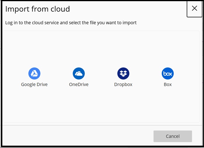 Text editor RH insert import cloud 8