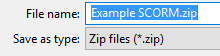 Zip folder location