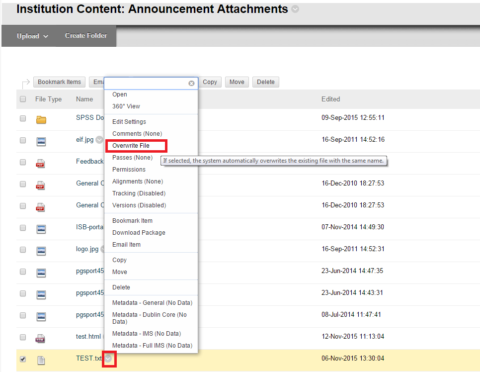 Content collection overwrite content image 1