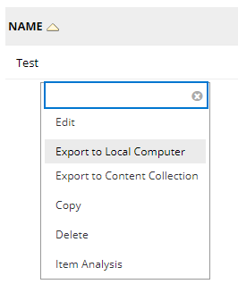 Export to computer, Tests, MyBeckett