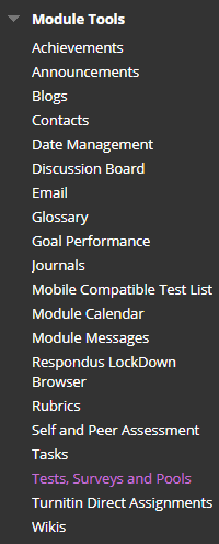 Module Management, MyBeckett