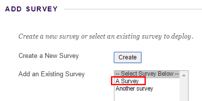 Add a survey