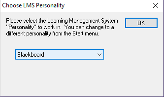 Choose LMS Personality