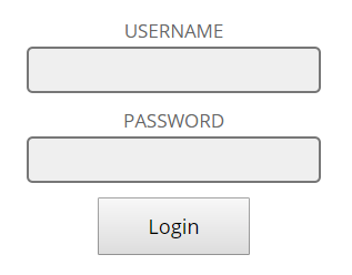 Username and password boxes