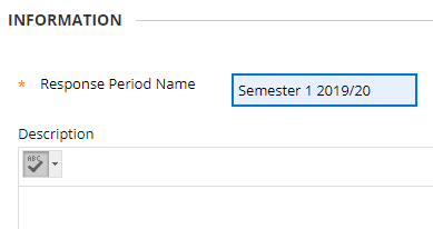 Response period name