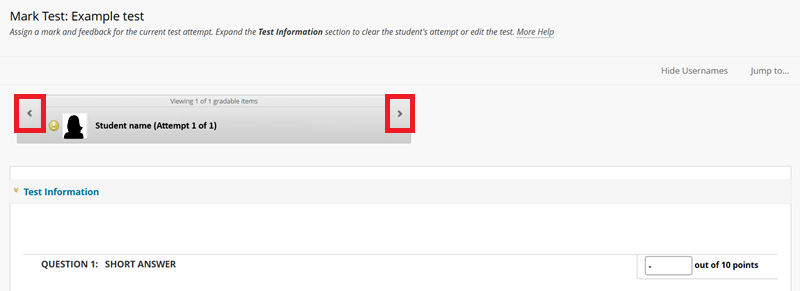 MyBeckett test interface