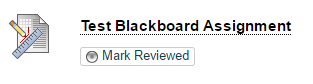 Mark reviewed button
