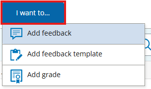 Image showing the options that appear when I want to is clicked
