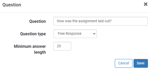 free response question