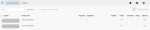 Turnitin assignment inbox