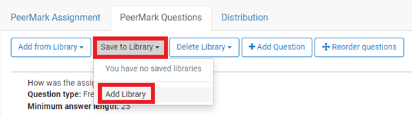 save to library button