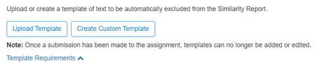 image of button to upload template to exclude submitted template