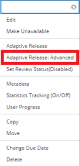 Adaptive release rule button