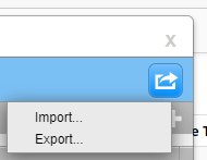 Image showing import and export options