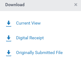 Example download options